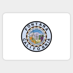 Flag of Fontana, California Sticker